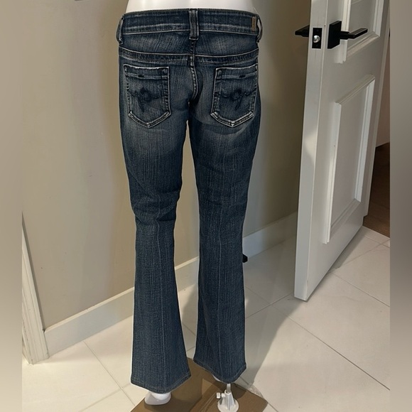 Vintage low rise Guess Women's Blue Boot Cut Jeans - Picture 4 of 5